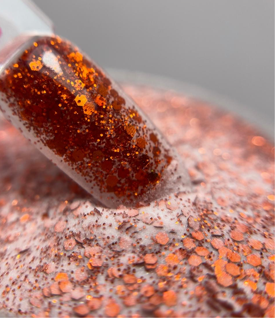 Polímero Glitter pumpkin spice 1oz
