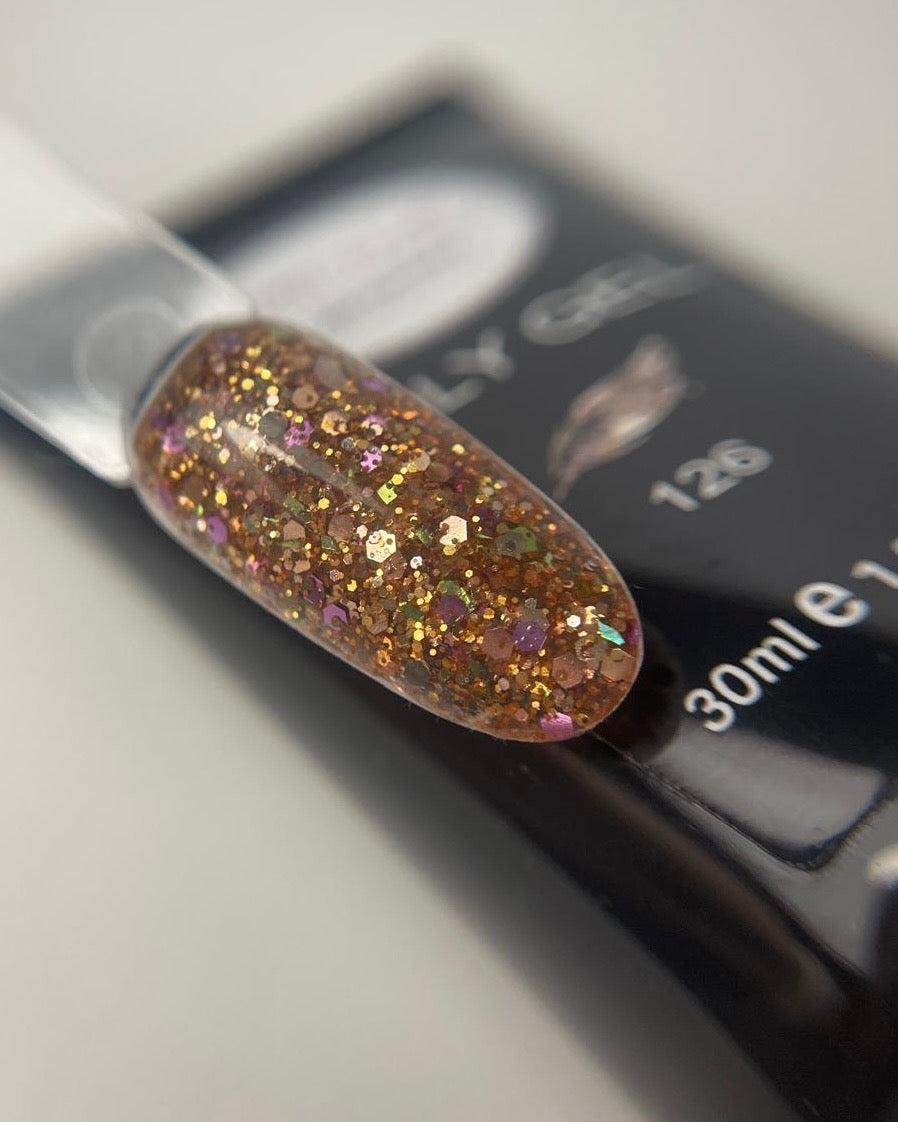 Poly gel 126 Glitter gold 30ml
