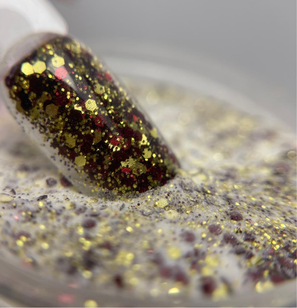 Polímero Glitter gold rush 1oz