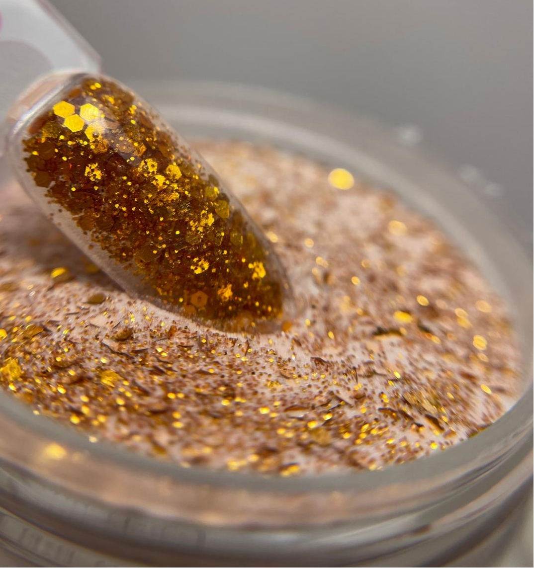 Polímero Glitter copper 1oz