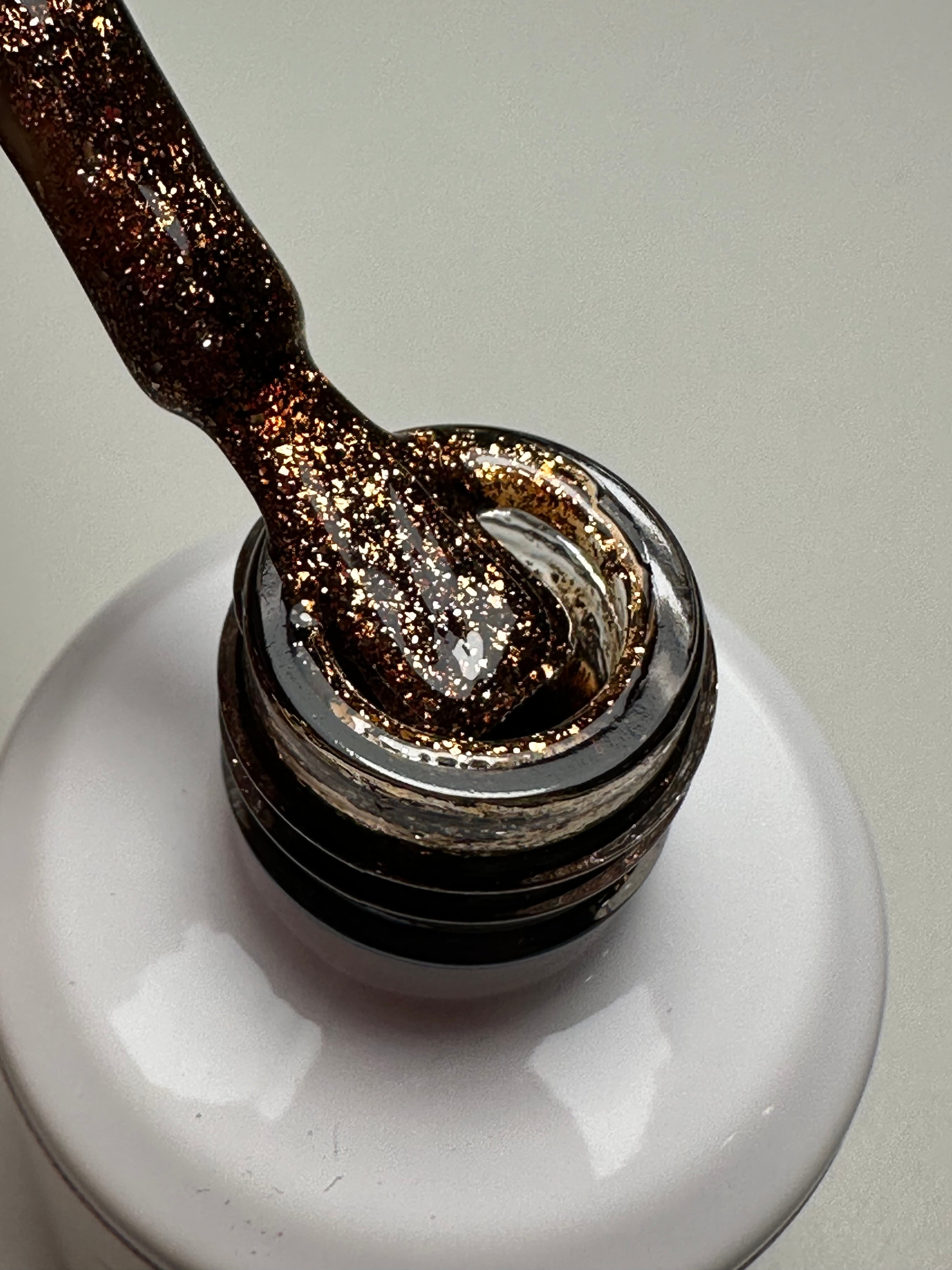 Esmalte en gel Glitter bronce