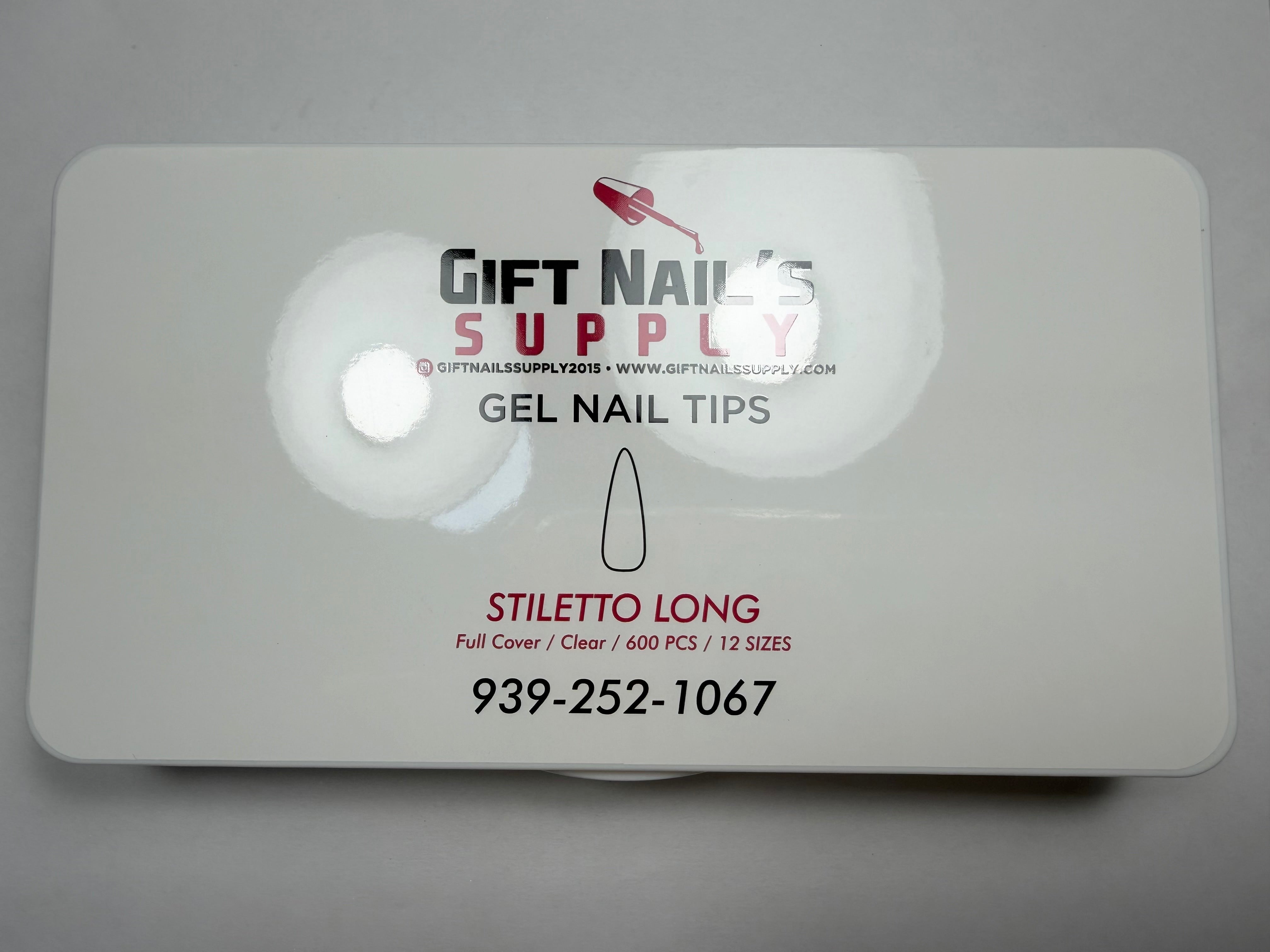 Caja Gel Tips Stiletto long