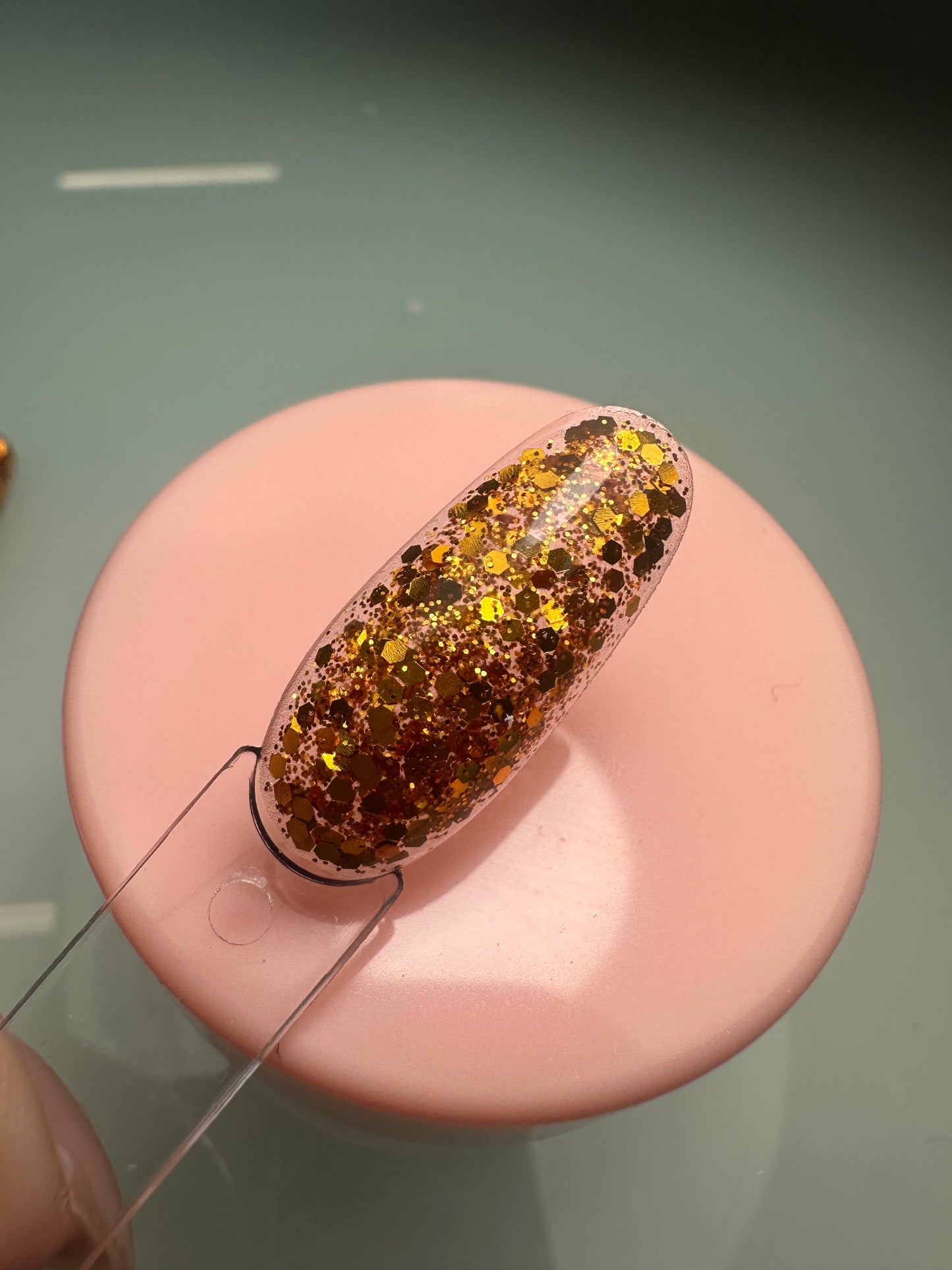 Polímero Glitter copper