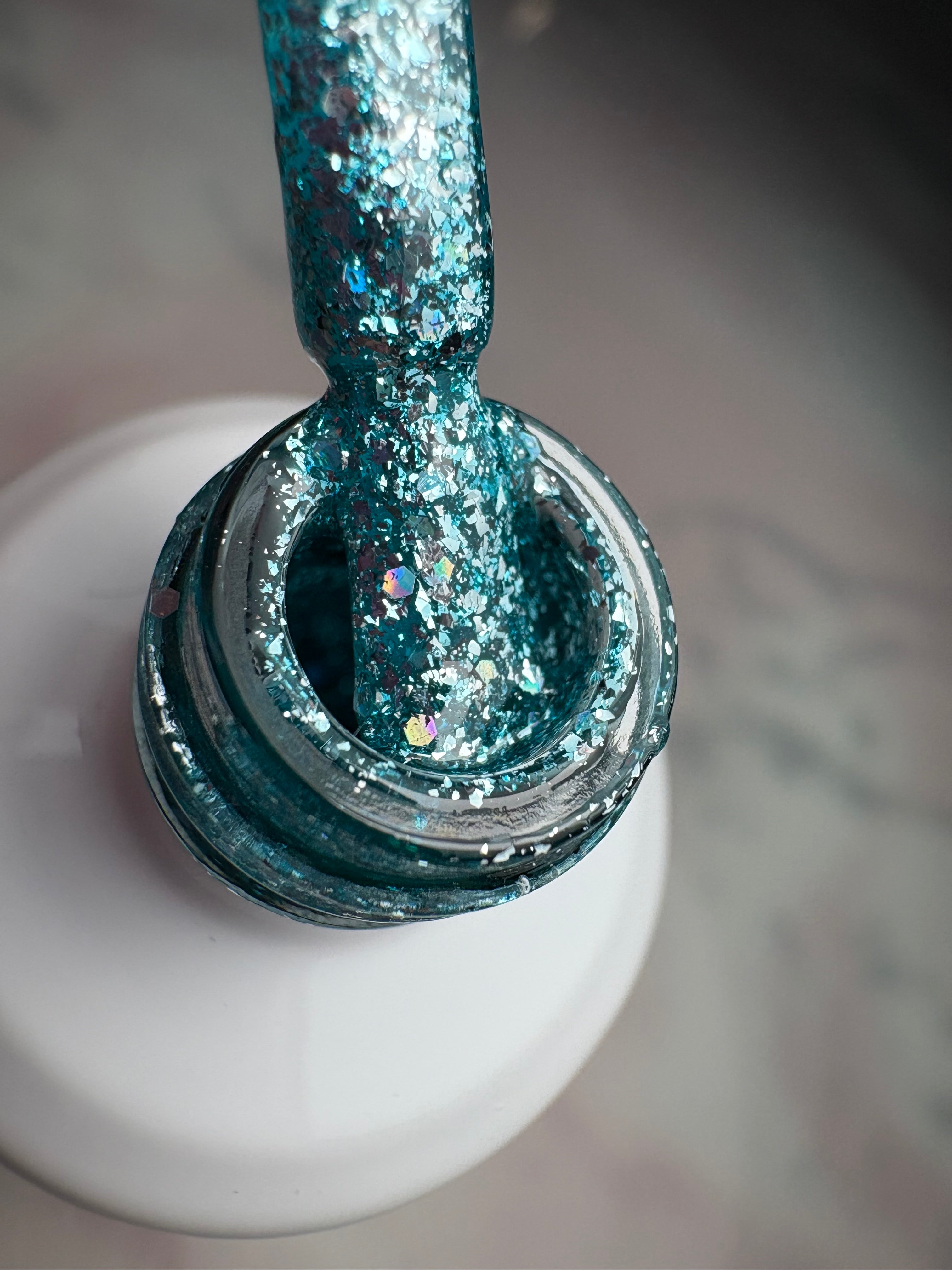 Gel Polish Glitter baby blue