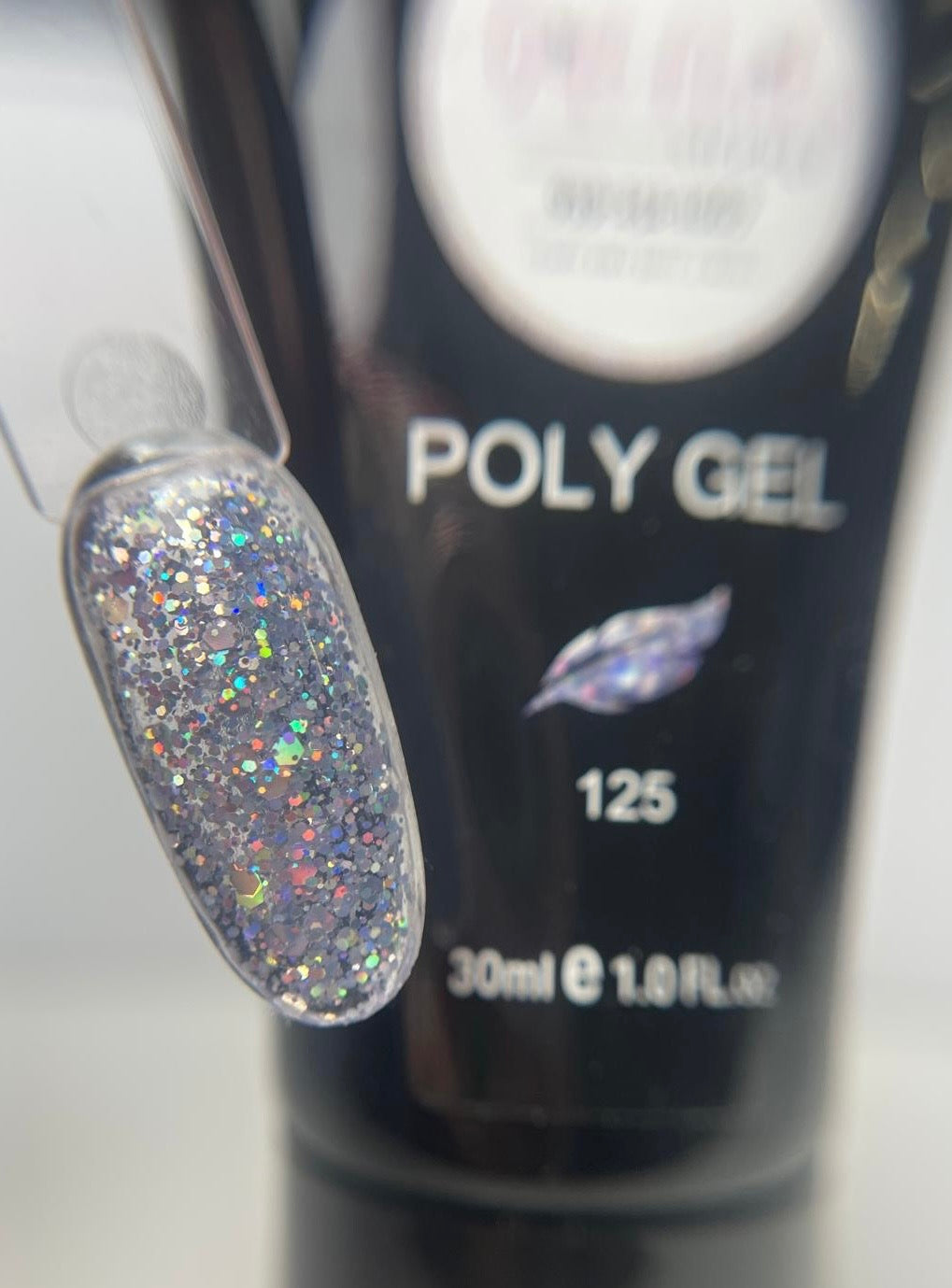 Poly gel 125 Glitter Silver 30ml