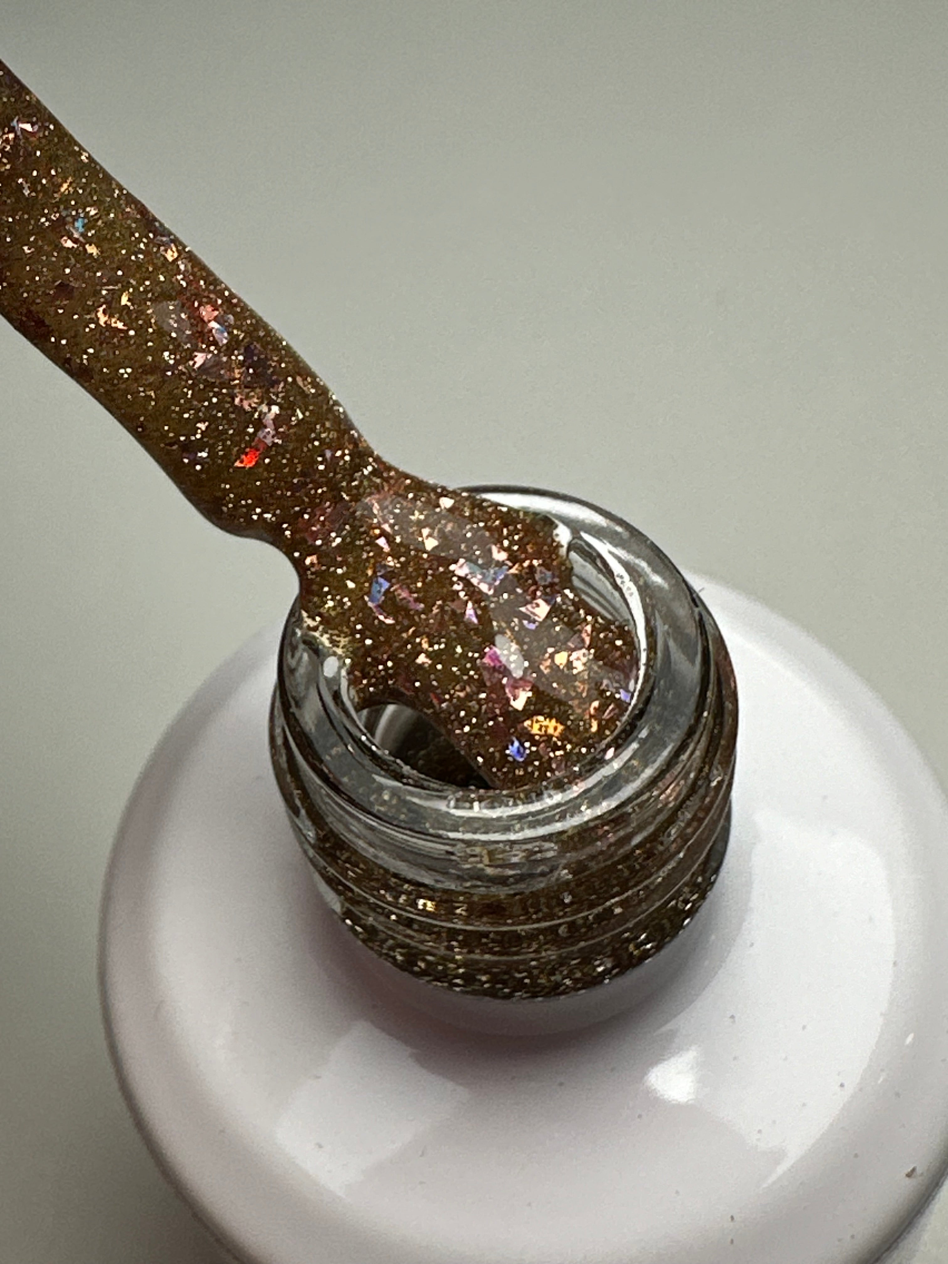 Rubber base Glitter gold
