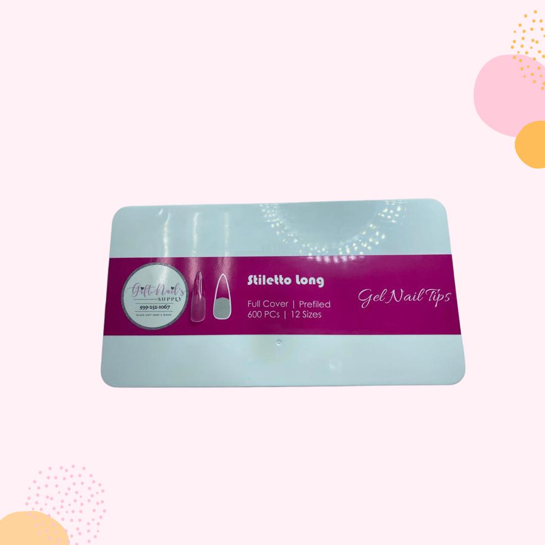 Caja Gel Tips Stiletto long