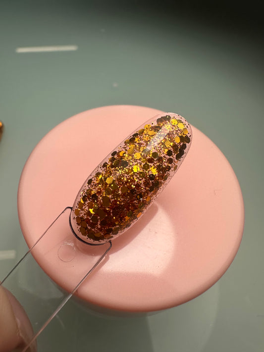 Polímero Glitter copper